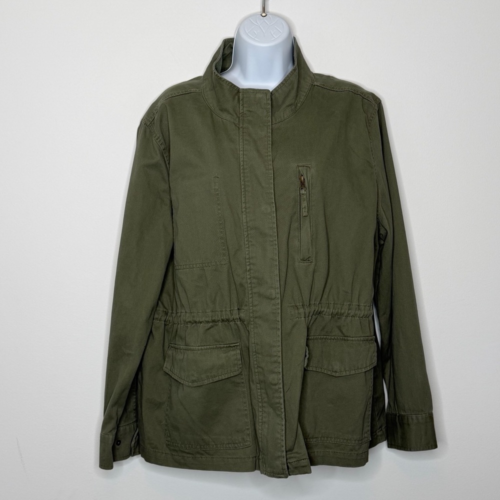 a.n.a. Olive Green Utility Jacket